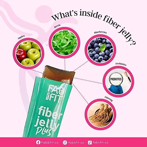 Fab and Fit Fiber Jelly Plus Melon, 10 Sachets Fab Fit uk supplements