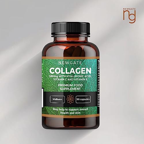 Newgate Labs Marine Collagen 350mg with Hyaluronic Acid, Vitamin C & Vitamin E Newgate Labs uk supplements
