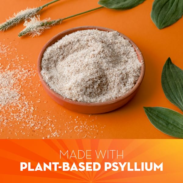 Metamucil, Daily Psyllium Husk Powder Supplement with Real Sugar, 4-in-1 Fiber Metamucil uk supplements