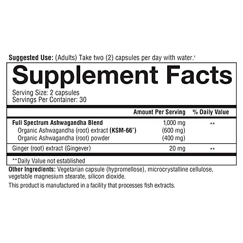 Youtheory ashwagandha Capsule, Helps Maintain Normal cortisol Level, Helps Reduce Youtheory uk supplements