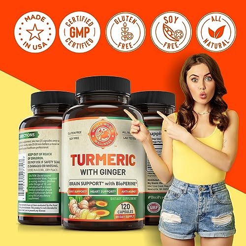 Organic Turmeric Curcumin with Ginger and Black Pepper for Max Absorption WHOLE WORLD WELLNESS uk supplements