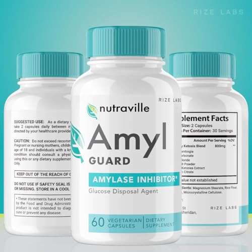 rize labs Nutraville Amyl Guard Dietary Supplement, Nutraville Amyl Guard Weight Loss Pills rize labs uk supplements