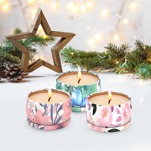 3 Pack Scented Candles Set for Christmas Thanksginving Gift, Relaxing Aromatherapy Candles Gift Henaler uk supplements