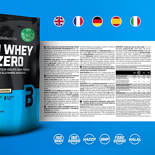 BioTechUSA Iso Whey Zero, Lactose, Gluten, Sugar Free, Premium Whey Protein Isolate, 500 g BioTechUSA uk supplements