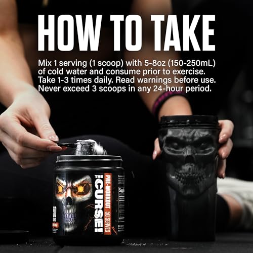 JNX SPORTS The Curse! Pre Workout Powder - Blue Raspberry 50 Servings | Preworkout JNX SPORTS uk supplements