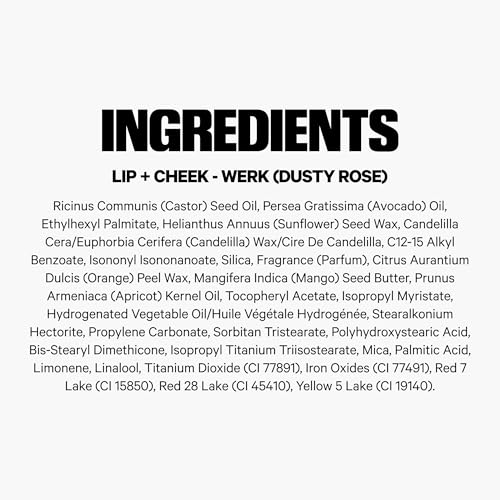 Milk Makeup Lip + Cheek Stick – Buildable Cream Blush + Lip Color w/Hydrating Mango Butter + Avocado Oil for a Natural Flush – Long-Lasting, Multiuse, Vegan Formula – Werk (Dusty Rose), 0.21 oz Milk Makeup uk supplements
