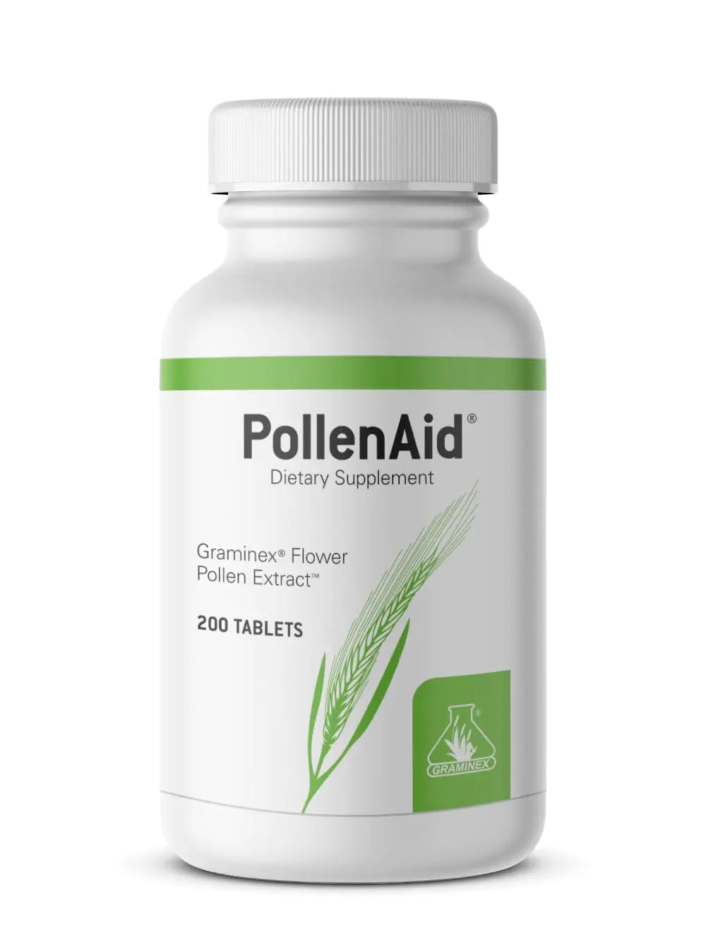 Graminex PollenAid Prostate Supplement: All Natural Prostate Support for Bladder Control & Urinary Tract Health, Rye Pollen Extract Made in USA, 200 Tablets Graminex uk supplements