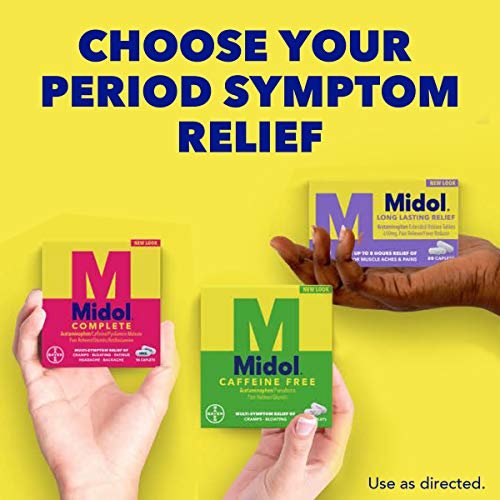 Midol Complete, Menstrual Period Symptoms Relief Including Premenstrual Cramps Midol uk supplements