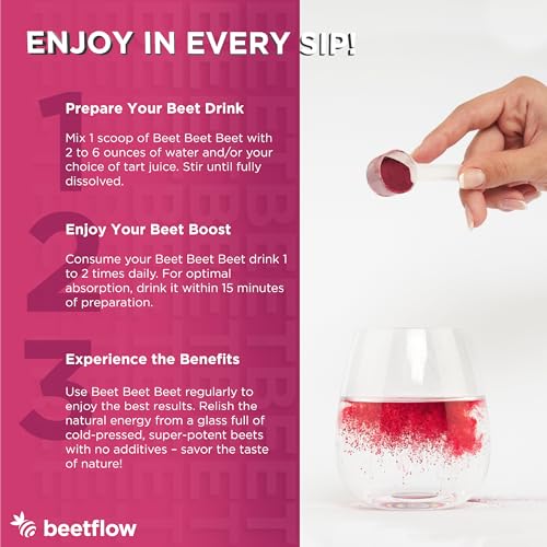 Beet Beet Beet - Organic Beet Juice Powder Healthy Blood Pressure, Cholesterol BEETFLOW uk supplements