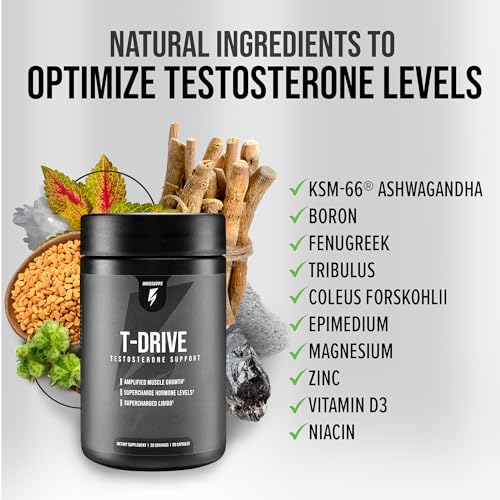 InnoSupps : T-Drive | Testosterone Booster | Amplify Muscle Growth | KSM-66 Ashwagand InnoSupps uk supplements