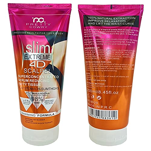 MYSHELL Hot Cream, Fat Burner Sweat Cream,Slimming Cream 250ml,Cellulite Treatment MYSHELL uk supplements