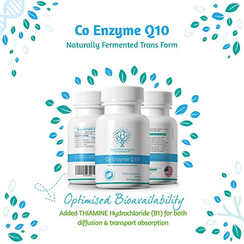 Co Enzyme Q10 CoQ10 300mg 60 Capsules - Superior Naturally Fermented Trans Form swiss bioenergetics uk supplements