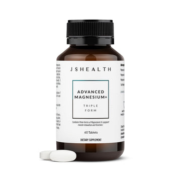 JSHealth Vitamins Advanced Magnesium Supplements with Magnesium Glycinate & Citrate for Muscle Relaxation (60 Tablets) JSHealth uk supplements