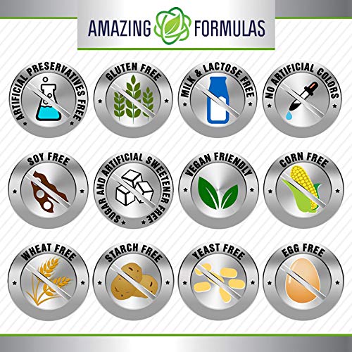 Amazing Formulas Quercetin 500mg 120 Veggie Capsules Supplement - Non-GMO Amazing Nutrition uk supplements