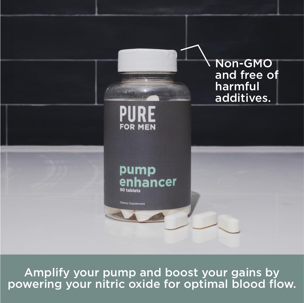 Pure for Men Pump Enhancer | Pre Workout Supplement for Muscle Pump, Stamina Pure for Men uk supplements