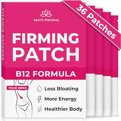 Firming B12 Patches (Pack of 36) - 100% Natural Vitamin Patches for Women, Energy & Body Support Spirit Patches uk supplements