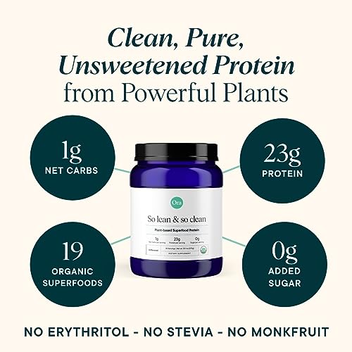 Ora Organic Vegan Protein Powder - 23g Plant Based Protein Powder for Women and Men Ora Organic uk supplements