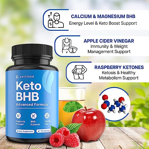 Keto BHB Exogenous Ketones for Men & Women - Keto Supplements for Mental Clarity Nutriana uk supplements