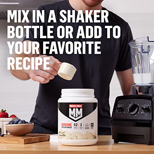 Muscle Milk Genuine Protein Powder, Vanilla Creme, 32g Protein, 5 Pound, 32 Servings Muscle Milk uk supplements