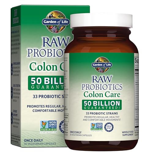 Garden of Life Probiotics for Women and Men - Raw Probiotics Colon Care 50 Billion Garden of Life uk supplements