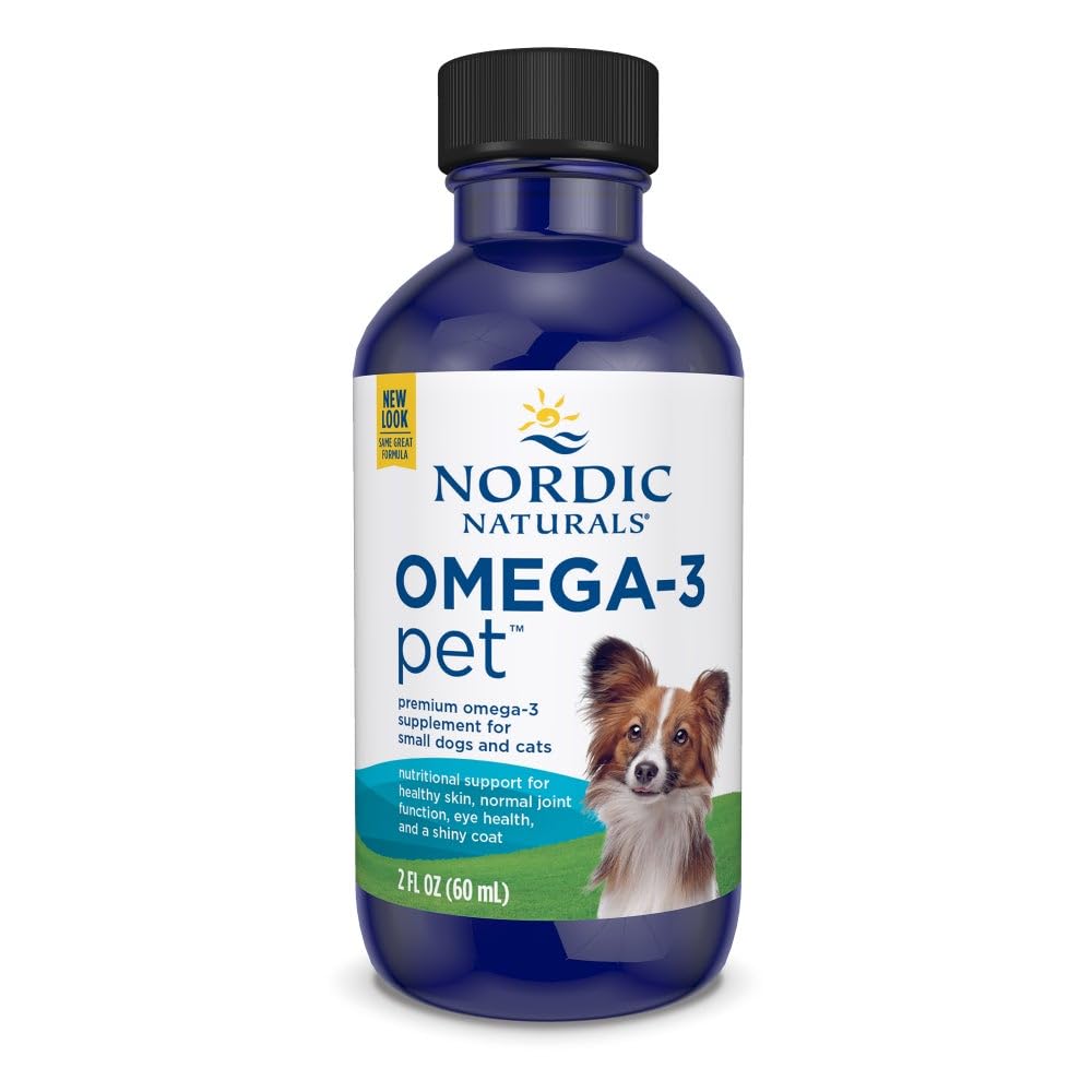 Nordic Naturals Omega-3 Pet Bundle - 2 oz Omega-3 Fish Oil for Small Dogs & Cats, 8 oz Pet Cod Liver Oil Promotes Heart, Skin, Coat, & Immune Health Nordic Naturals uk supplements