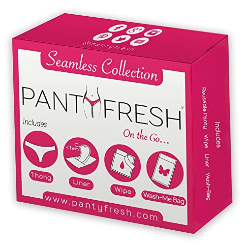to-Go Panty Kit Includes 4 Items Seamless Thong Underwear Fresh Wipe Pantyliner & Washbag Travel Panty Fresh uk supplements