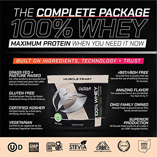 Muscle Feast 100% Grass-Fed Whey Protein, Pastured Raised Hormone Free All Natural Muscle Feast uk supplements