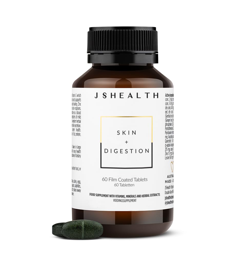 JSHealth Vitamins Skin and Digestion Formula | Skin Supplement with Zinc | Burdock JSHealth uk supplements