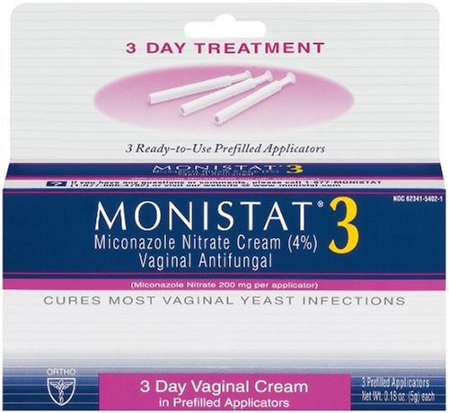 Monistat 3 Vaginal Antifungal Medication, 0.18-Ounce, 3 Prefilled Applicators (Pack of 2) Monistat uk supplements