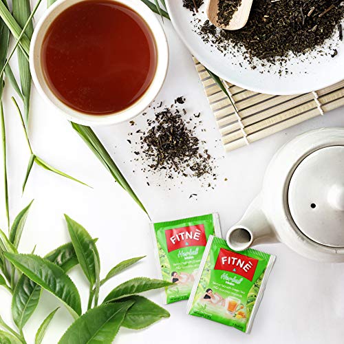 FITNE Green Tea Herbal Honey Lemon With Garcinia Senna Infusion Gentle Detox Cleanse FITNÈ uk supplements