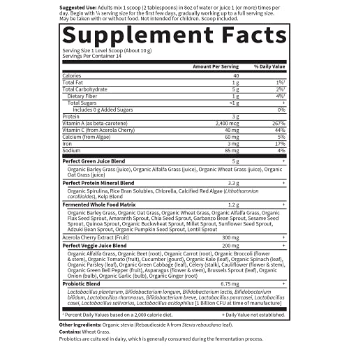 Garden of Life Perfect Food Super Green Formula - 14 Servings | 45 Superfoods, Greens Garden of Life uk supplements