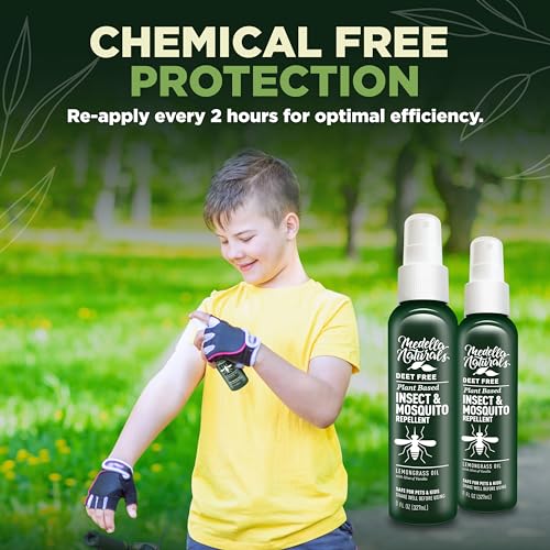 Deet-Free Insect & Mosquito Repellent Pack of 2 (8 oz) – Nice Smelling Medella Naturals uk supplements