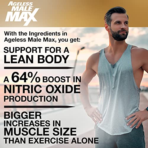 Ageless Male Max Chewable Nitric Oxide Booster Supplement for Men – High Potency New Vitality uk supplements