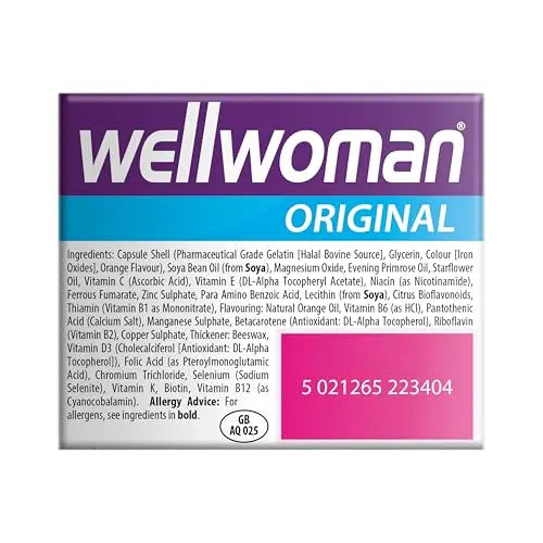 WELLWOMAN ORIGINAL CAPS Wellwoman uk supplements