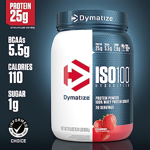 Dymatize ISO100 Hydrolyzed Protein Powder, 100% Whey Isolate Protein, 25g of Protein Dymatize uk supplements