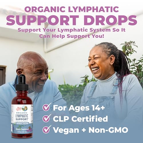 Lymphatic Support Drops | USDA Organic Lymphatic Cleanse Immune Support Supplement MaryRuth Organics uk supplements