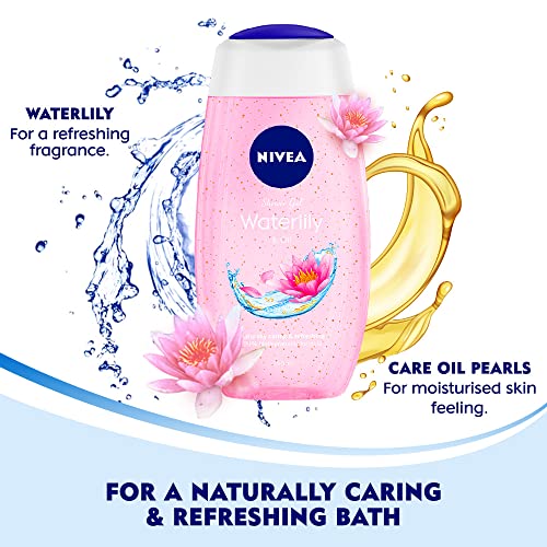 Nivea Bath Shower Water Lily Oil, 250 ML, Moisturizing Skin Cleanser with Oil Pearls and Water Lily Fragrance NIVEA uk supplements