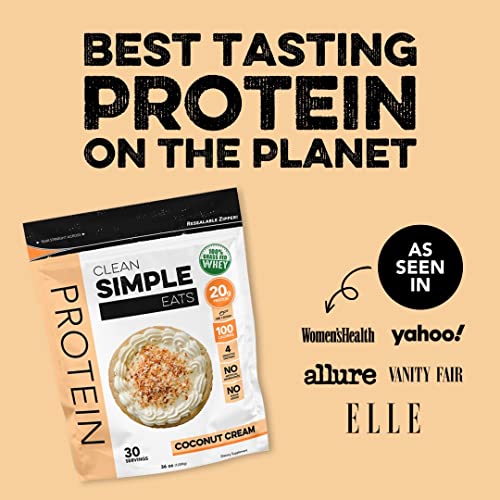 Clean Simple Eats Coconut Cream Whey Protein Powder, Natural Sweetened and Cold Clean Simple Eats uk supplements