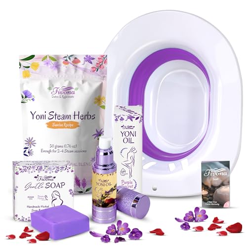 FIVONA Yoni Care Kit 4 in 1 - pH Balanced Natural Yoni Oil, Herbal Bar Soap for Feminine V Wash, Detox FIVONA uk supplements