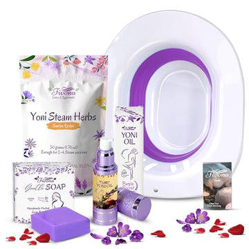 FIVONA Yoni Care Kit 4 in 1 - pH Balanced Natural Yoni Oil, Herbal Bar Soap for Feminine V Wash, Detox FIVONA uk supplements