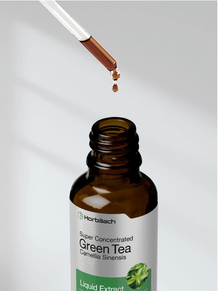 Green Tea Extract Liquid | 2 Fl Oz | Alcohol Free, Vegetarian Tincture | Super Concentrated Horbäach uk supplements