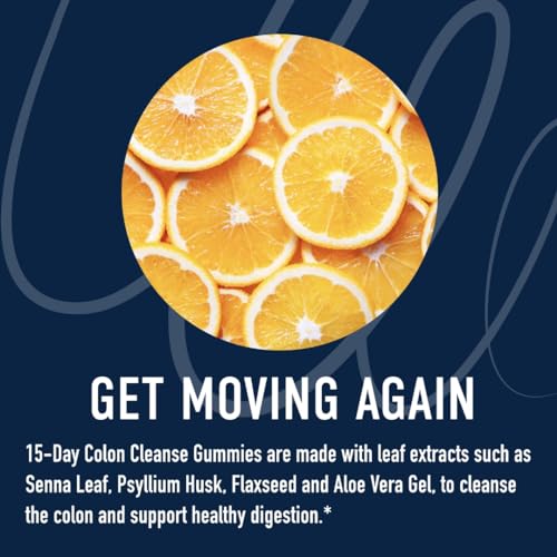 15 Day Colon Cleanse & Detox Gummies | Occasional Constipation & Bloating Relief SMNutrition uk supplements