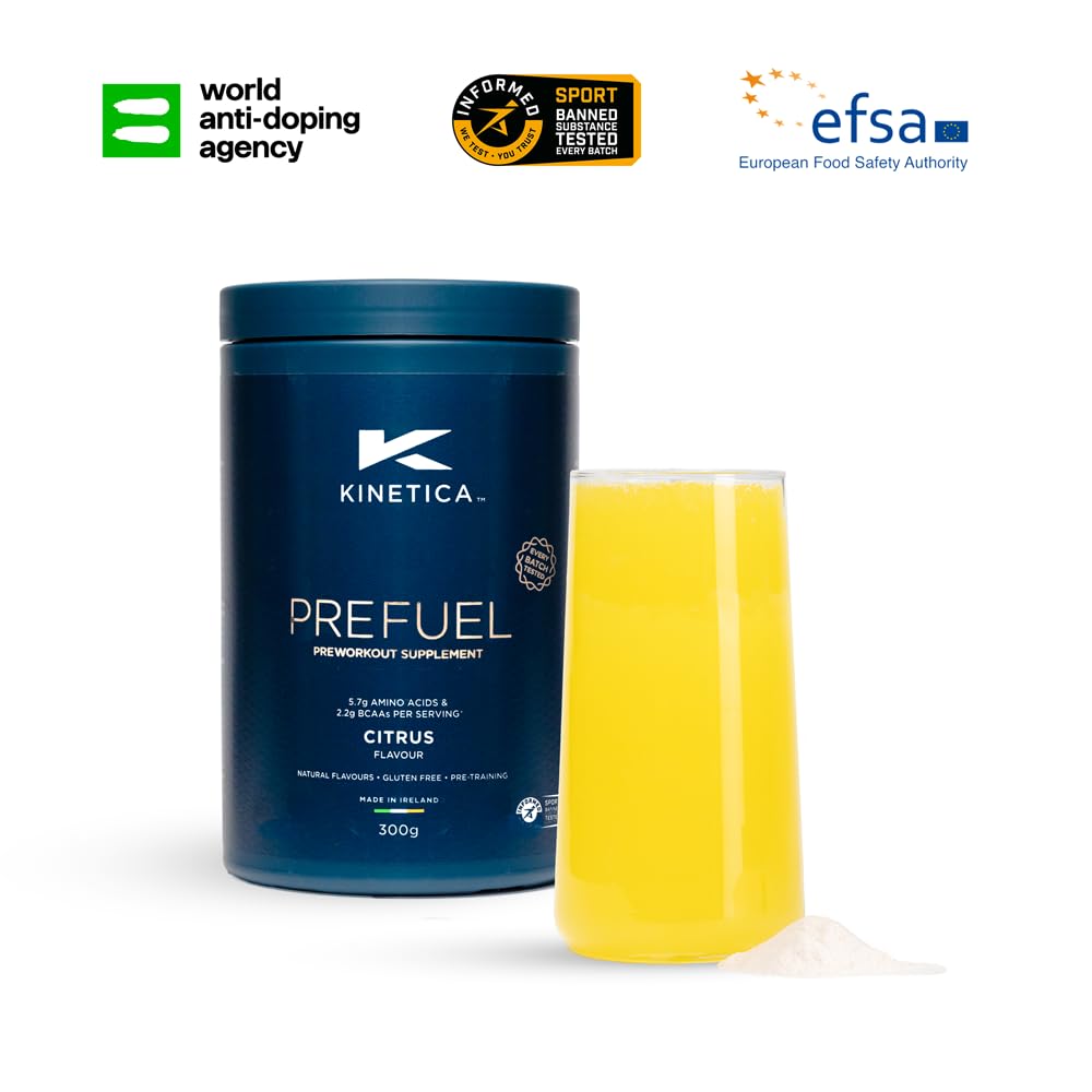 Kinetica PreFuel, Pre Workout, 5.7g Amino Acids & 2.2g BCAA's per Serving, 30 Servings Kinetica uk supplements