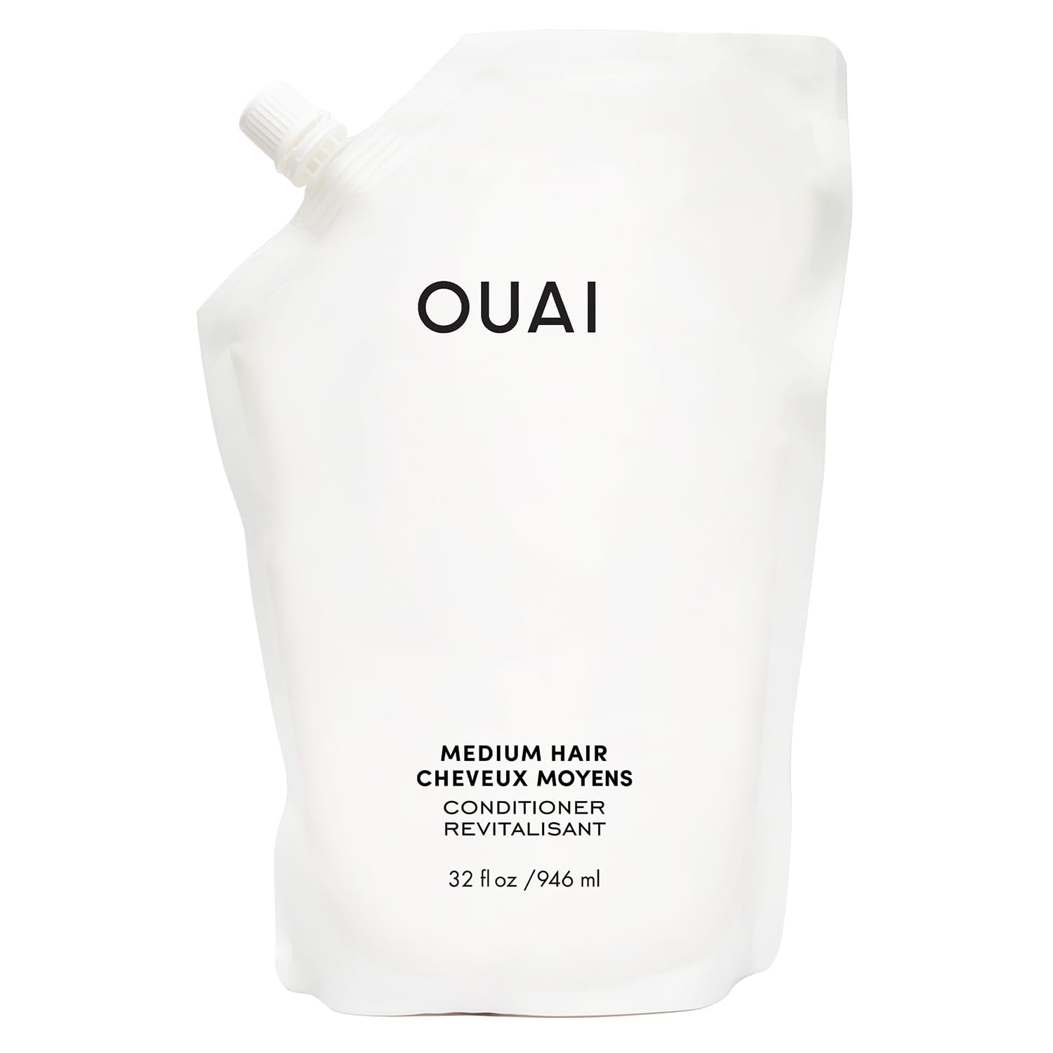 OUAI Medium Conditioner Refill - Hydrating Hair Conditioner with Coconut Oil, Babassu Oil, and Keratin - Strengthens, Repairs and Adds Shine - Paraben and Phthalate Free Hair Care Products (32 Oz) OUAI uk supplements