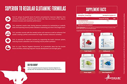 Metabolic Nutrition, TAG, Trans Alanyl Glutamine, 100% L-Glutamine Peptide Powder Metabolic Nutrition uk supplements