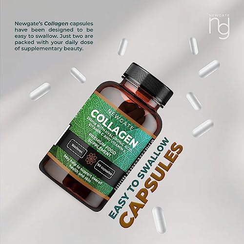 Newgate Labs Marine Collagen 350mg with Hyaluronic Acid, Vitamin C & Vitamin E Newgate Labs uk supplements