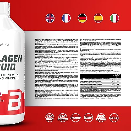 BioTechUSA Collagen Liquid, Flavored Dietary Supplement Drink with Collagen, Vitamins BioTechUSA uk supplements