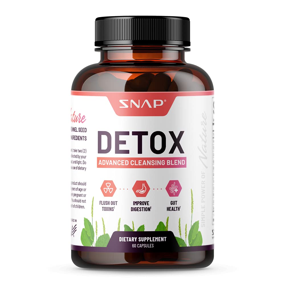 Snap Supplements Detox Cleanse Capsules - Advanced Blend for Full Body Detox & Cleans Snap Supplements uk supplements