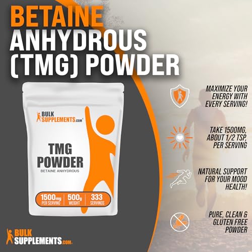 BULKSUPPLEMENTS.COM Betaine Anhydrous Powder - Trimethylglyine, TMG Supplements BULKSUPPLEMENTS.COM uk supplements
