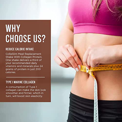 CollaSlim, Meal Replacement Shake with Added Collagen, Vitamins and Minerals, 800g, Balanced Meal Shake, Healthy Shake, Coffee Diet Shake. So Body Co uk supplements
